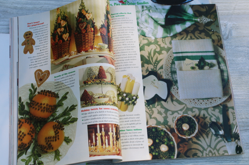photo of 1990s vintage Family Circle Christmas magazines lot, baking, holiday recipes, ads!  #7